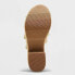 Women's Sally Platform Heels with Memory Foam Insole - Universal Thread Tan 8