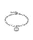 Women's Ever Stacked Silver Tone Multi-Chain Bracelet Серебристый - фото #2