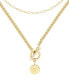 ფოტო #2 პროდუქტის 14K Gold Plated Stella Initial Layering Necklace Set