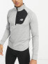 Фото #1 товара New Balance NB Heat Grid long sleeve half zip top in grey