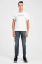 Фото #4 товара Erkek Gri 512 Slim Fit Jean Pantolon 28833-0780