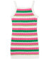Little Girls Striped Crochet Dress