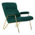 Фото #2 товара Кресло DKD Home Decor 8424001795499 Позолоченный Металл полиэстер Зеленый (69 x 90 x 90 cm)