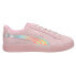 Фото #1 товара Puma Laugh Out Loud! X Suede Kitty Queen Lace Up Toddler Girls Pink Sneakers Ca