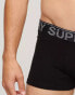 Фото #2 товара Superdry Cotton trunk triple pack in black