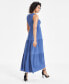 ფოტო #2 პროდუქტის Women's Smocked Bodice Maxi Dress