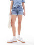 Levi's 501 rolled denim shorts in blue wash