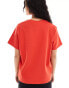 Фото #4 товара ASOS DESIGN heavyweight regular fit t-shirt in red