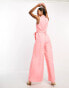 Фото #3 товара Forever New blazer jumpsuit in baby pink