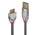 Фото #1 товара Кабель Lindy USB 3.0 Type A to Micro-B Cromo Line 2м (серый)