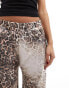 ASOS DESIGN oversized jogger in leopard print