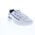 Фото #2 товара Fila Hometown 1CM00408-125 Mens White Leather Lifestyle Sneakers Shoes 9.5