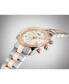 Women's Swiss Chronograph T-Classic PR 100 Diamond (1/20 ct. t.w.) Two-Tone PVD Stainless Steel Bracelet Watch 38mm