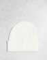 New Balance waffle knit beanie in white