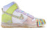 Фото #3 товара 【定制球鞋】 Nike Dunk High 初恋回忆 手绘喷绘 特殊鞋盒 高帮 板鞋 女款 白绿粉 / Кроссовки Nike Dunk High DD1869-108