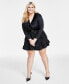 Фото #5 товара Women's Long-Sleeve Ruffled Mini Dress, XXS-4X, Created for Macy's