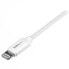 Фото #4 товара StarTech.com 1 m (3 ft.) USB to Lightning Cable - iPhone / iPad / iPod Charger Cable - High Speed Charging Lightning to USB Cable - Apple MFi Certified - White - 1 m - Lightning - USB A - Male - Male - White