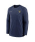 Фото #3 товара Men's Navy Milwaukee Brewers Authentic Collection Logo Performance Long Sleeve T-shirt