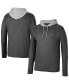 Фото #1 товара Men's Black Michigan State Spartans Ballot Waffle-Knit Thermal Long Sleeve Hoodie T-shirt