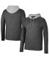 ფოტო #1 პროდუქტის Men's Black Michigan State Spartans Ballot Waffle-Knit Thermal Long Sleeve Hoodie T-shirt