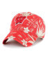 Фото #1 товара Men's Red Wisconsin Badgers Tropicalia Clean Up Adjustable Hat