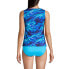 Фото #11 товара Women's Chlorine Resistant High Neck UPF 50 Modest Tankini Swimsuit Top