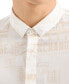 Фото #3 товара Men's Slim-Fit All-Over Logo Print Shirt
