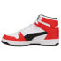 Фото #3 товара Puma Rebound Layup Wide High Top Mens Black, Red, White Sneakers Casual Shoes 3