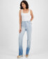 ფოტო #1 პროდუქტის Women's High-Rise Straight-Leg Ombré Denim Jeans, Created for Macy's