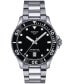 ფოტო #1 პროდუქტის Men's Swiss Seastar 1000 Stainless Steel Bracelet Watch 40mm