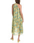 Jl Luxe Pleated Maxi Dress Women's Green Xs