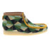 Фото #2 товара Clarks Wallabee Boot 26165732 Mens Green Canvas Lace Up Chukkas Boots