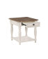 Фото #3 товара Florian End Table in Oak & Antique White Finish