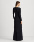 ფოტო #2 პროდუქტის Women's Twisted Long-Sleeve Gown