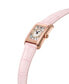 ფოტო #2 პროდუქტის Women's Swiss Classic Carree Diamond (1/20 ct. t.w.) Blush Leather Strap Watch 23mm