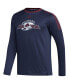 ფოტო #3 პროდუქტის Men's Navy Colorado Avalanche AEROREADY Long Sleeve T-shirt