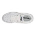 Фото #4 товара Diadora Magic Basket Low Icona Leather Lace Up Mens Off White, White Sneakers C