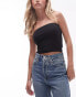 Topshop petite longline bandeau in black Черный, M - EU 40-42 - фото #1