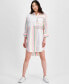 Фото #1 товара Women's Striped Patchwork Shirtdress