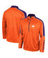 Фото #1 товара Men's Orange Clemson Tigers Marled Half-Zip Jacket