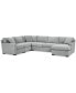 Фото #16 товара Radley 5-Pc. Fabric Chaise Sectional Sofa with Corner Piece, Created for Macy's