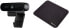 Фото #1 товара Logitech Brio Stream Webcam, 4K Ultra HD 1080p, Wide Adjustable Field of View, USB Port, Cover Trim, Removable Clip, for Skype, Zoom, Xsplit - Black & Amazon Basics - Gaming Mouse Pad