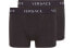 Фото #1 товара Трусы мужские Versace Logo 2 черные 2 шт.