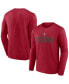 Фото #1 товара Men's Red Tampa Bay Buccaneers Stack The Box Long Sleeve T-shirt