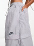 Nike Sport Utility woven cargo maxi skirt in pewter grey M - фото #5