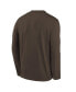 ფოტო #3 პროდუქტის Big Boys Brown San Diego Padres Authentic Collection Long Sleeve Performance T-shirt