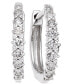 ფოტო #1 პროდუქტის Diamond Hoop Earrings (1/4 ct. t.w.) in 14k White Gold