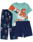 Фото #2 товара Toddler 3-Piece Robot Loose Fit Pajamas 2T