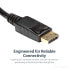 Фото #7 товара DisplayPort to HDMI Adapter - DP 1.2 to HDMI Video Converter 1080p - DP to HDMI Monitor/TV/Display Cable Adapter Dongle - Passive DP to HDMI Adapter - Latching DP Connector - 0.21 m - DisplayPort - HDMI - Male - Female - Straight