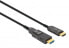 Фото #3 товара Manhattan HDMI to Micro HDMI Plenum-Rated Cable - 4K@60Hz (Premium High Speed) - 100m - Active - Detachable HDMI Male (Type A) - Male to Male - Black - Gold Plated Contacts - Lifetime Warranty - Polybag - 100 m - HDMI Type A (Standard) - HDMI Type D (Micro) - 18 Gb